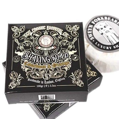 Image of Shaving Soap Cedarwood &amp; Orange Sweyn Forkbeard 100% Organic Premium Made in London
