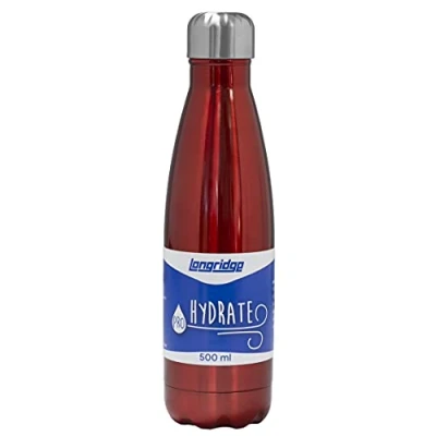 Image of Longridge &#039;s Hydrate 500Ml Drinks Bottle Water, Red