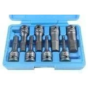 Image of US Pro 8 Piece 1/2&quot; Drive Impact Hex Allen Bit Socket Set B1378
