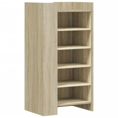 Image of vidaXL Shoe Cabinet Sonoma Oak 52x37.5x100 cm Engineered Wood