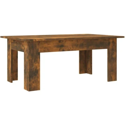 Image of vidaXL Coffee Table Smoked Oak 100x60x42 cm Engineered Wood