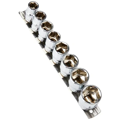 Image of Blue Spot Tools 1524 B/SPOT 3/8 Inch Socket Set on Rail (8 Piece)
