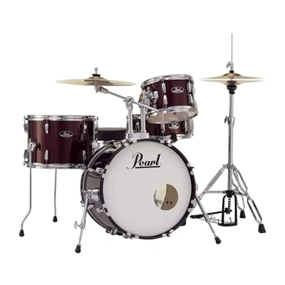 Image of Pearl RS584CC91 Roadshow 4 Piece Drum Set, Wine Red