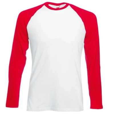 Image of Fruit of The Loom Men&#039;s T Shirt, Regular fit, Baseball Multicolour Small
