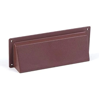Image of Timloc ABC93BR 9&quot; x 3&quot; Brown Air Brick Hooded Cowl Cover Surface Mounted for Openings Bricks, Grilles &amp; Vents