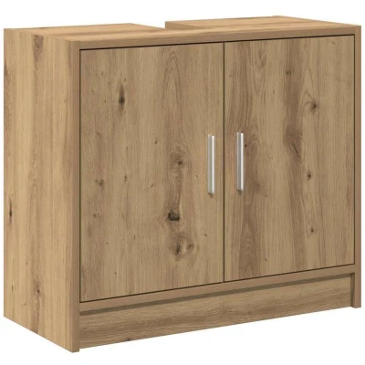 Image of vidaXL Sink Cabinet Artisan Oak 63x29x55 cm Engineered Wood