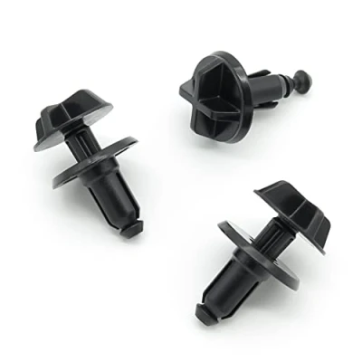 Image of VVO Fasteners Black Plastic Windscreen Cowl/Scuttle Panel Clips for Ford Mustang, (Pack of 10)