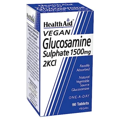 Image of HealthAid Glucosamine Sulphate 2KCl 1500mg 90 Tablets