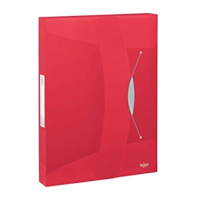 Image of Rexel Choices, 2115668, Translucent Box File, A4, 350 Sheet Capacity, Red