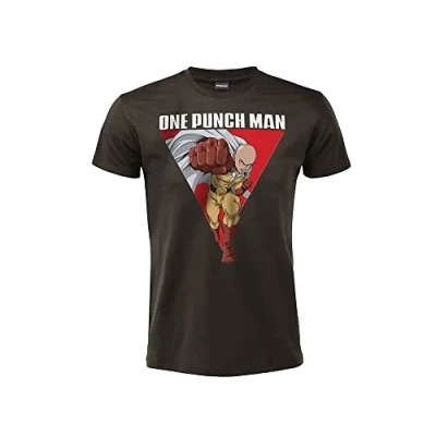Image of Difuzed T Shirt One Punch Man Official Character Model Unisex Cotton Adult Boy, multi coloured, XL