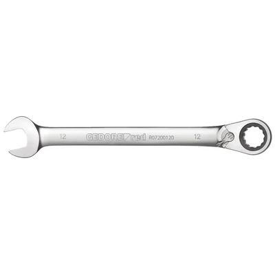 Image of GEDORE red Combination ratchet Spanner, Reversible, AF 22 mm, Angled, Flat, Bi hex, R07200220