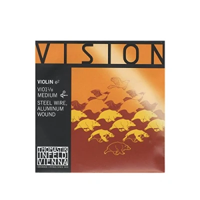 Image of Thomastik Einzelsaite für 1/8 Violine Vision E Saite Stahl, Aluminium umsponnen, mittel, Kugel abnehmbar