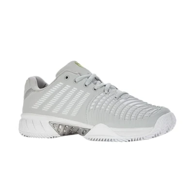 Image of K Swiss Performance Women&#039;s Express Light 3 HB Tennis Shoes, Gray Violet/White/Lime Green, 7 UK