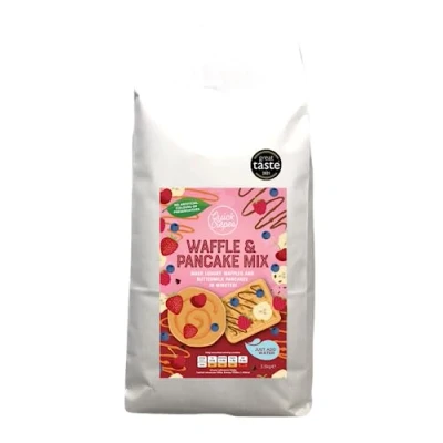 Image of Award Winning Luxury Waffle &amp; Pancake Mix bulk 3.5kg bag. Just add Water to Make Perfect Belgian Style Waffles or American Buttermilk Pancakes