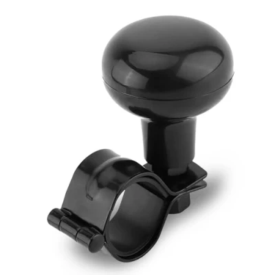 Image of Steering Wheel Knob, Universal Car Knob Spinner Ball Assist Handle for Truck Lorry Tractor (Black)