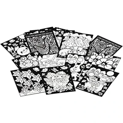 Image of Creativ 23351 Velvet Pictures, Size 25x19 cm, 16 asstd, Black