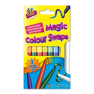 Image of The Home Fusion Company Magic Colour Swap Pens Felt Tip Change Fibre Markers 8 Pack