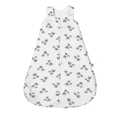 Image of Ergobaby Classic Sleep Bag, Baby Sleeping Bag with Seatbelt Slot, 0.5 TOG, for Newborn (0 6 Months), Elephant