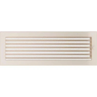 Image of KRATKI Ventilation Grille Fireplace 17 cm x 49 Cream with Blinds