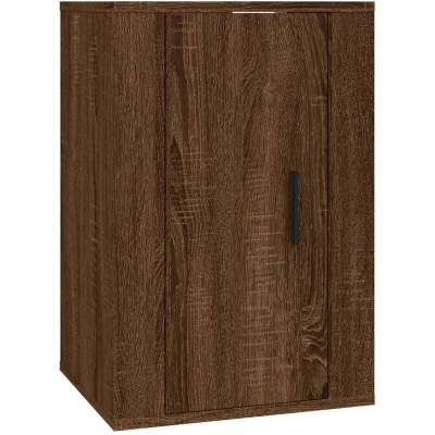 Image of vidaXL Wall Mounted TV Cabinet Brown Oak 40x34.5x60 cm