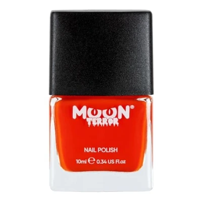 Image of Halloween Nail Polish by Moon Terror 10ml Pumpkin Orange SFX Make up, Special effects Varnish