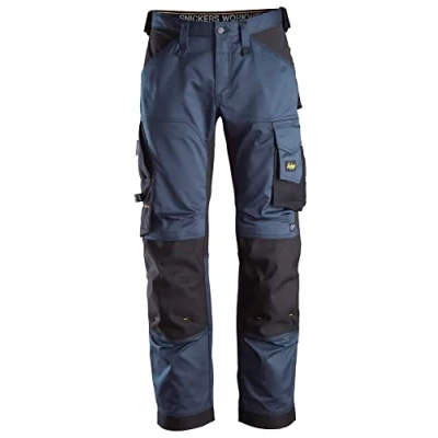Image of Snickers AllroundWork Stretch Loose Fit Work Trousers Navy/Black 54