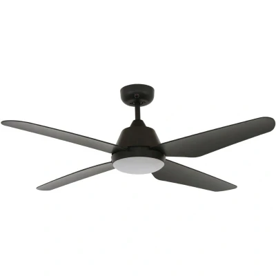 Image of Beacon Lighting LED ceiling fan Aria black 122 cm quiet