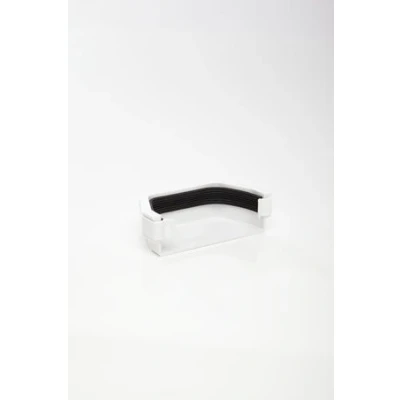 Image of POLYPIPE RS207 White External Stop end for 112 x 65mm Square guttering System