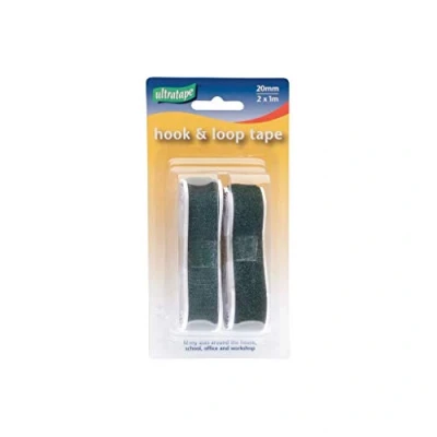 Image of Ultratape Hook &amp; Loop Tape Black 1m x 2