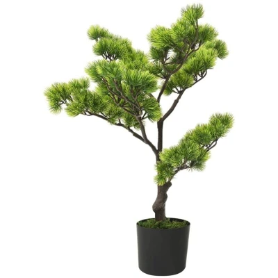 Image of vidaXL Artificial Pinus Bonsai with Pot 60 cm Green
