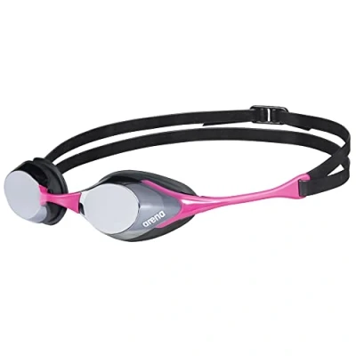 Image of arena Cobra Original Swipe Mirror Unisex Adult Racing Swimming Goggles, Pool Goggles with Lenses, Anti Fog UV Protection, 4 Interchangeable Nose Bridges