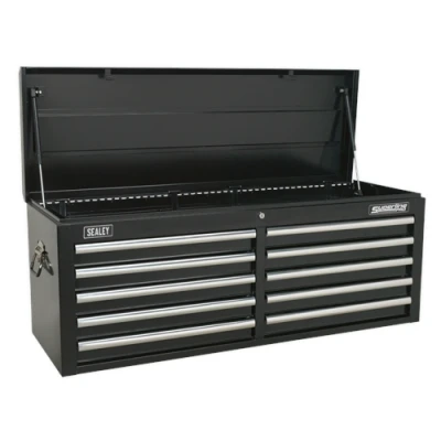 Image of Sealey Superline Pro Topchest 10 Drawer with Ball Bearing Slides Black