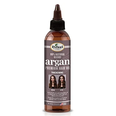 Image of Difeel 99% Premium Natural Hair Oil Blend Thickening with Argan 235 ml