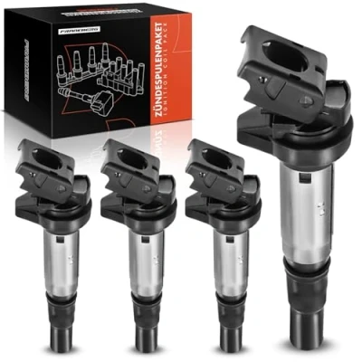 Image of Frankberg 4 x Ignition Coil Compatible with 1 Series 3 M i n Berlingo C3 C4 C5 DS3 DS4 DS5 2008 5008 207 208 308 508 Partner RCZ 1.4L 1.6L Petrol 2006 Today 37575 010
