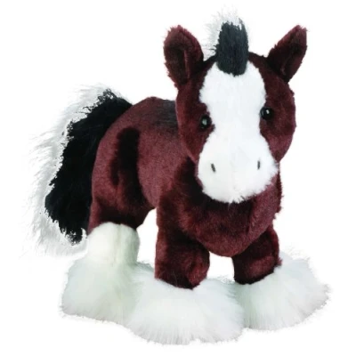 Image of Webkinz Clydesdale Horse Plush Toy with Sealed Adoption Code (Brown)