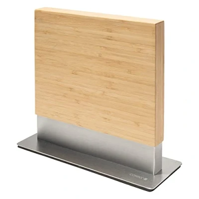 Image of Magnetic Knife Holder by Coninx Without Knives Wooden Block with Strong Magnet for Safe and Tidy Storage of Elegant Easy to Clean Board Bamboo Stainless Steel