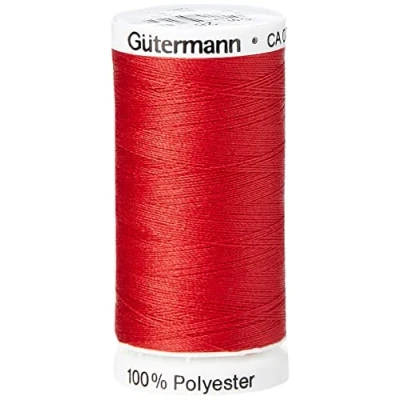 Image of Gutermann Sew All Polyester Thread, 250Mtr, Scarlet (0026), 5.5 x 2.7 cm