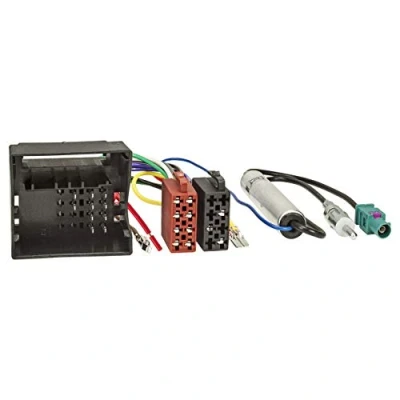 Image of Car stereo radio ISO connector adapter harness+fakra aerial CITROEN C2 C3 C4 C5 C6 C8 berlingo jumpy