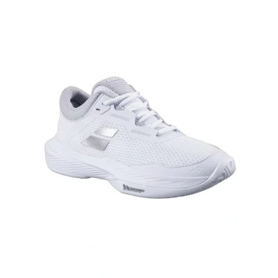 Image of Babolat Women&#039;s SFX4 All Court Tennis Shoes, White/Silver, 8 UK