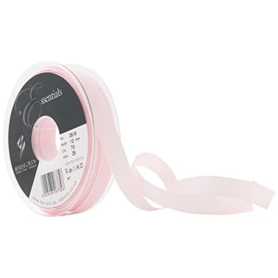 Image of Berisfords Seam Binding Ribbon, Pale Pink, 12 mm Width, 25 metre Length