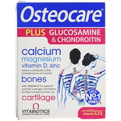 Image of Vitabiotics Osteocare Glucosamine and Chondroitin 60 Tablets
