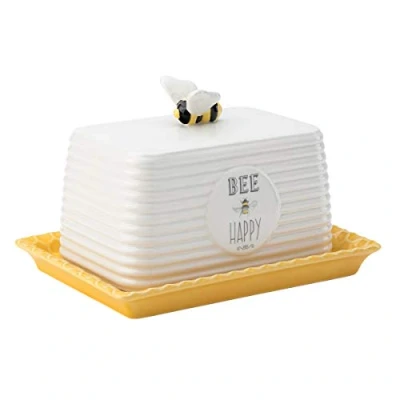 Image of English Tableware Company Bee Happy Butter Dish