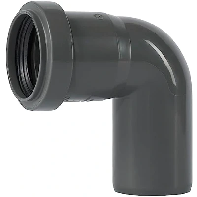 Image of Ostendorf K12991 002 Bogen f. Abflussrohr Elbow for Drain Pipe HT 40/87GR, Gray, 87,5 Grad