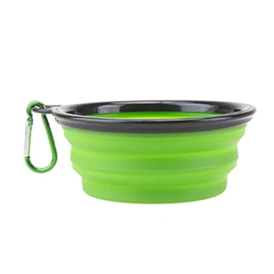 Image of PMS Crufts Pet Collapsible Travel Bowl with Carabiner Hook 1L