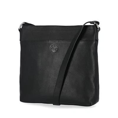 Image of Timberland Large Leather Crossbody Purse Shoulder Bag, Black, Black