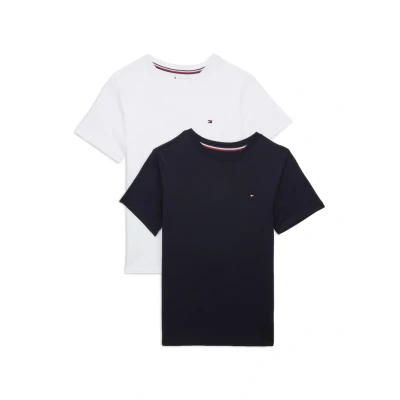 Image of Tommy Hilfiger TEE 2 PACK Basic Tshirt for kids, Size: 10 12y, Blue
