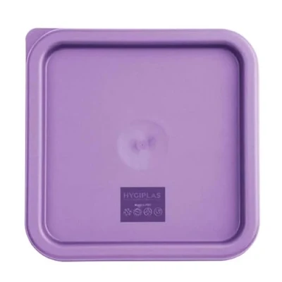 Image of Hygiplas Square Purple Lid to fit Medium 5.5/7Ltr