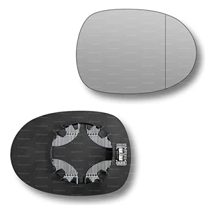 Image of Less4spares Replacement Wing Mirror Glass Right Compatible with Honda Civic 2006 2011 CLIP ON Driver Off side Heated Blind Spot