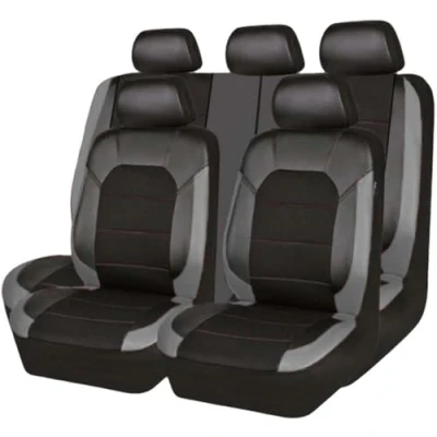 Image of ZAPORA Car Seat Cover Full Sets, for Cupra Ateca KH7 2016 2023 9 Pcs Set Surround Leather Waterproof NonSlip Front Rear Protectors Interior Accessories,A