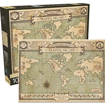 Image of Fantastic Beasts Map 1000 piece jigsaw puzzle 690mm x 510mm (nm)